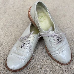 Gap leather saddle shoes. Seafoam green. Size 7.